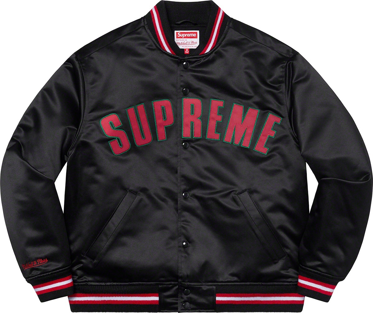 Supreme®/Mitchell & Ness® Satin Varsity Jacket view 16